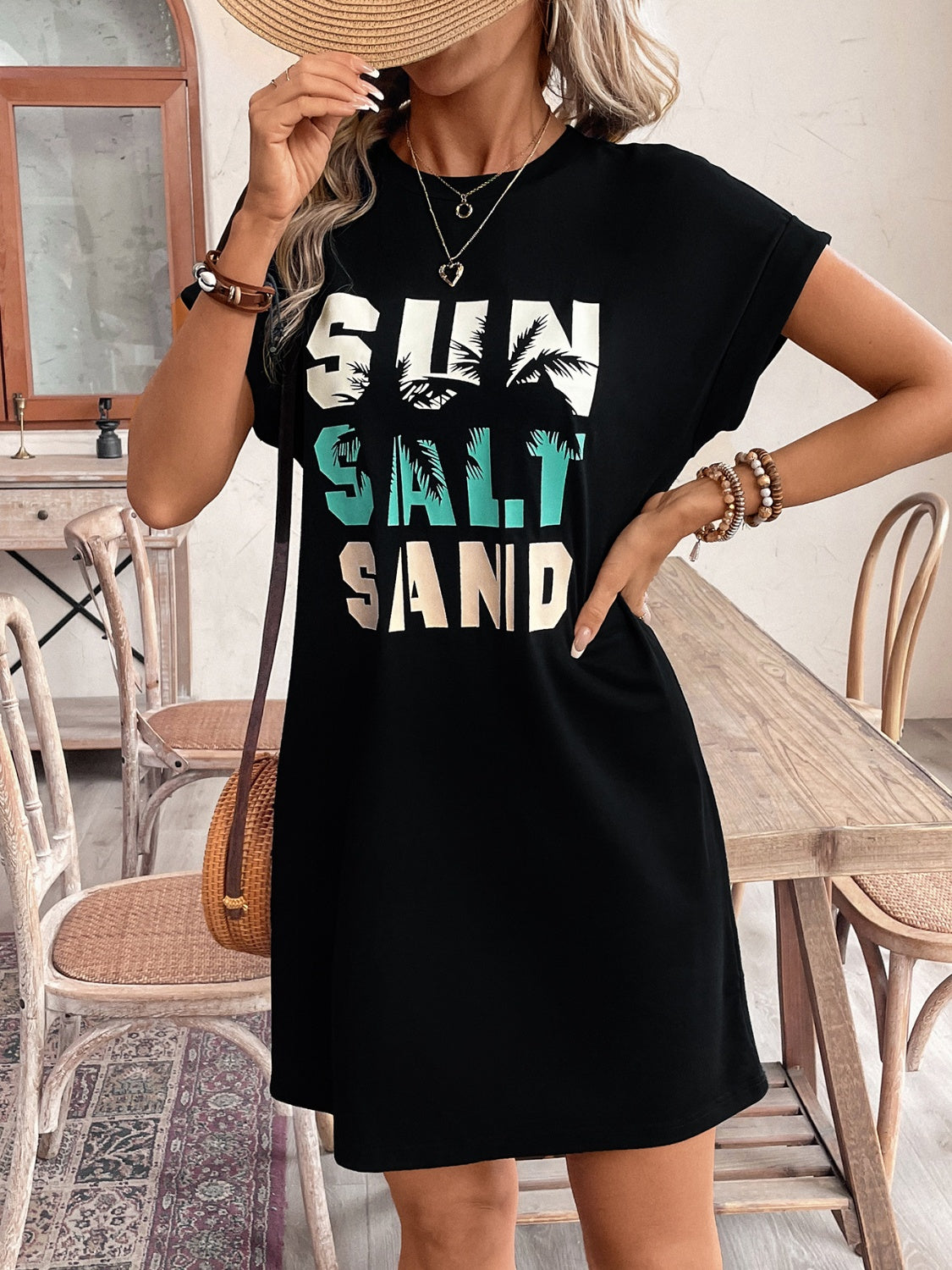 SUN.SALT.SAND Short Sleeve Tee Dress