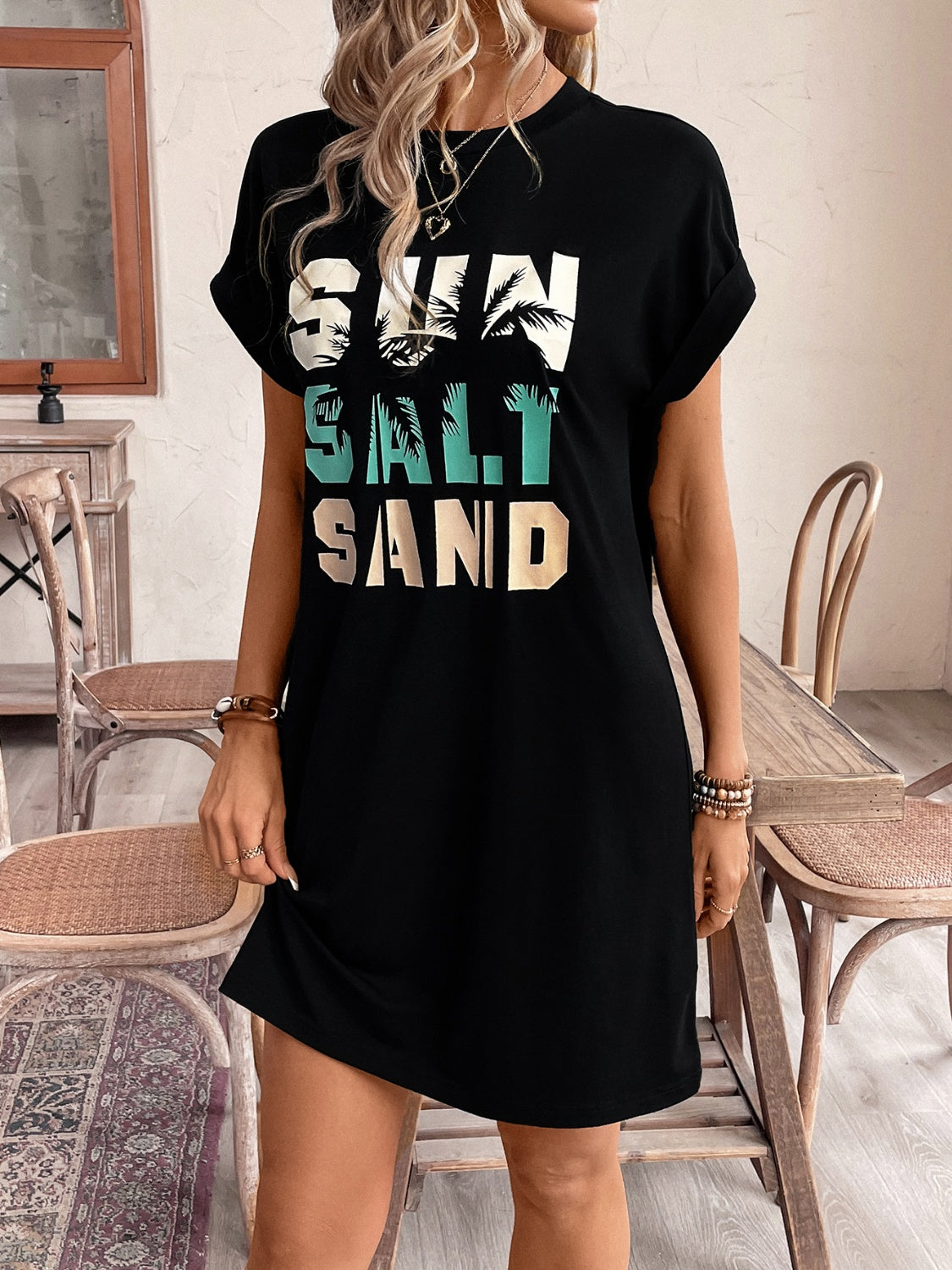 SUN.SALT.SAND Short Sleeve Tee Dress