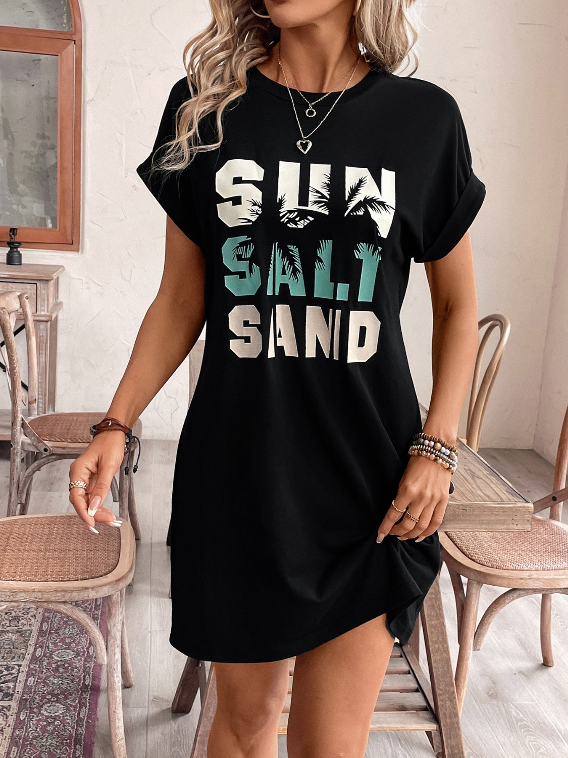 SUN.SALT.SAND Short Sleeve Tee Dress