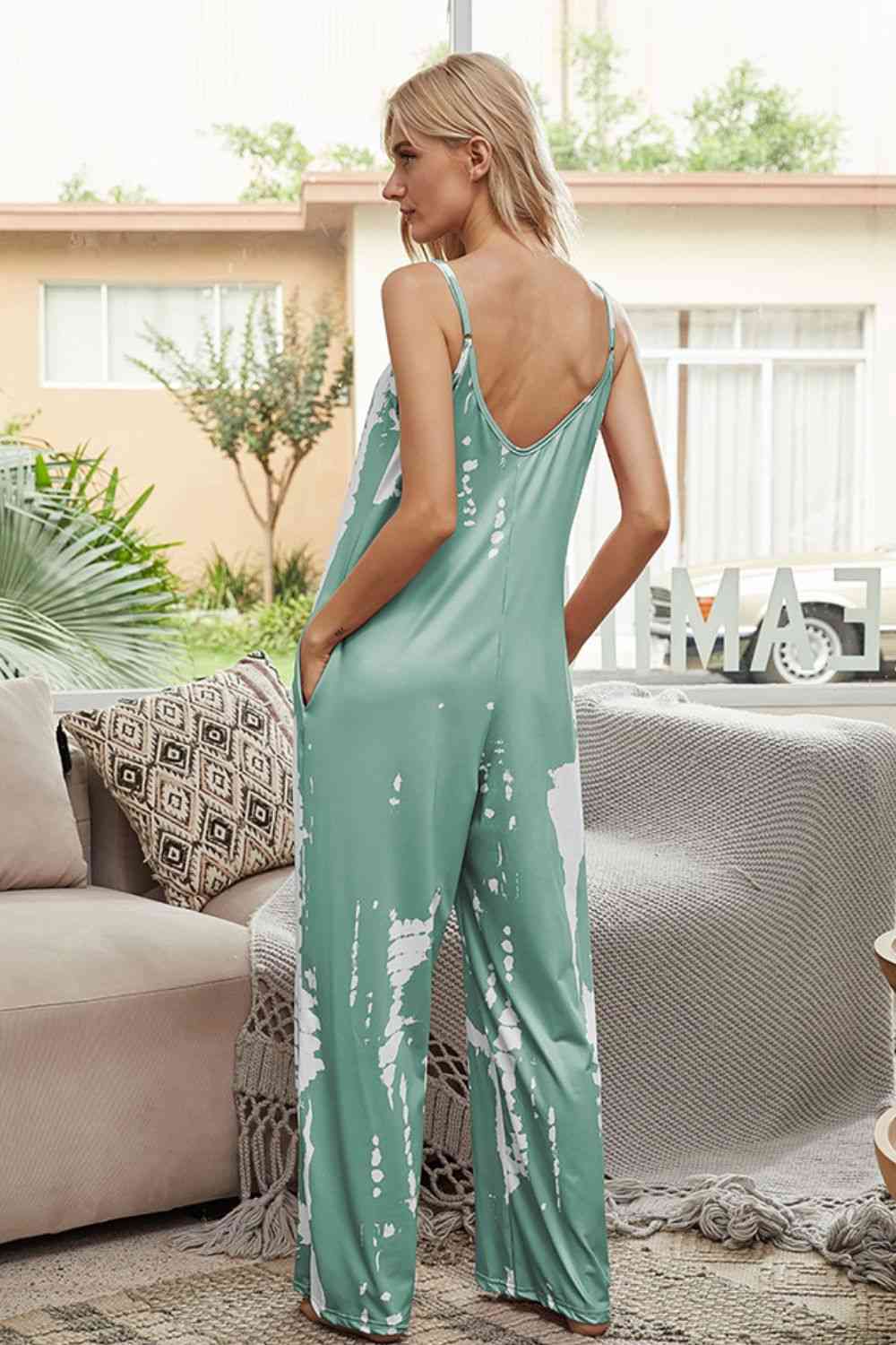 Tie-Dye Jumpsuit with Pockets (8 colors variations)